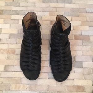 Frye Black Gladiator Sandals